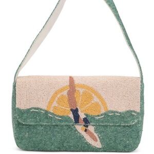 💛Made in India Beaded Bag Viral Tiktok Sunrise flower beach diver swimmer💛NWT